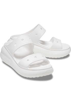 croslite slip-on low tops men's sandals - white