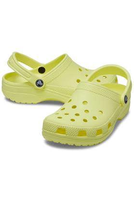 croslite slip-on low tops men's sandals - yellow