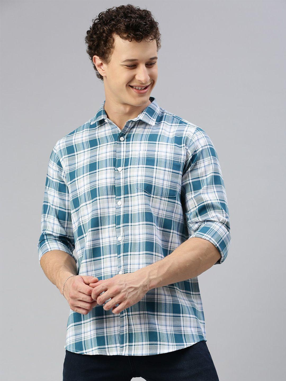 cross court classic tartan checked casual shirt