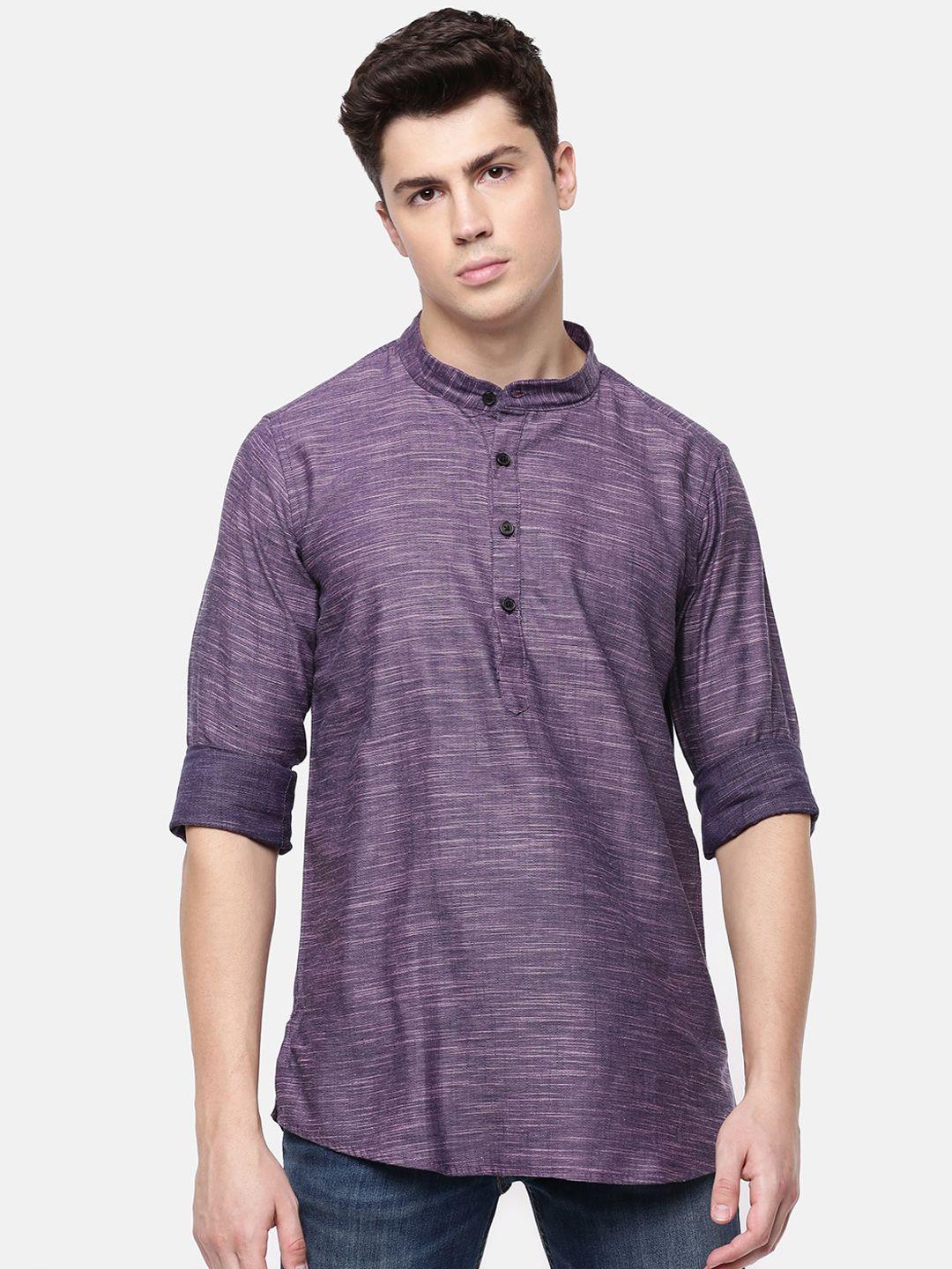 cross court mandarin collar cotton kurta