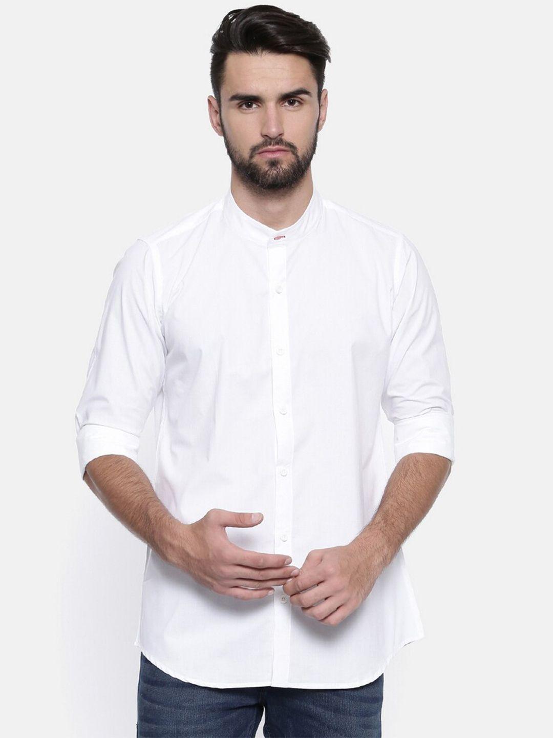 cross court men slim fit casual cotton shirt