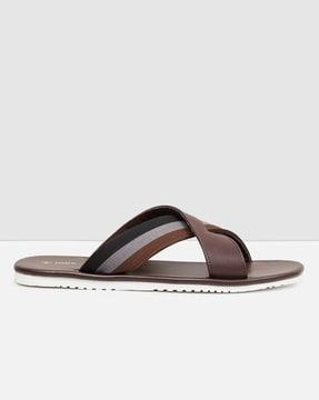 cross-strap open-toe sandals