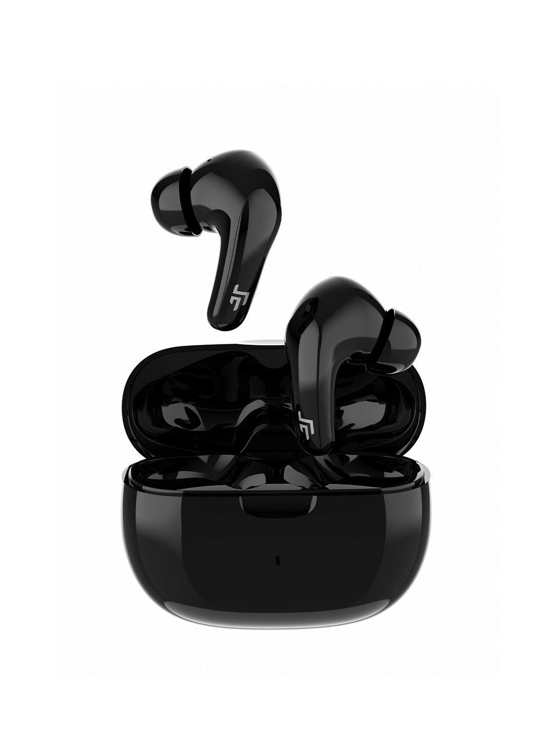 crossbeats black solid truly wireless in-ear earbuds