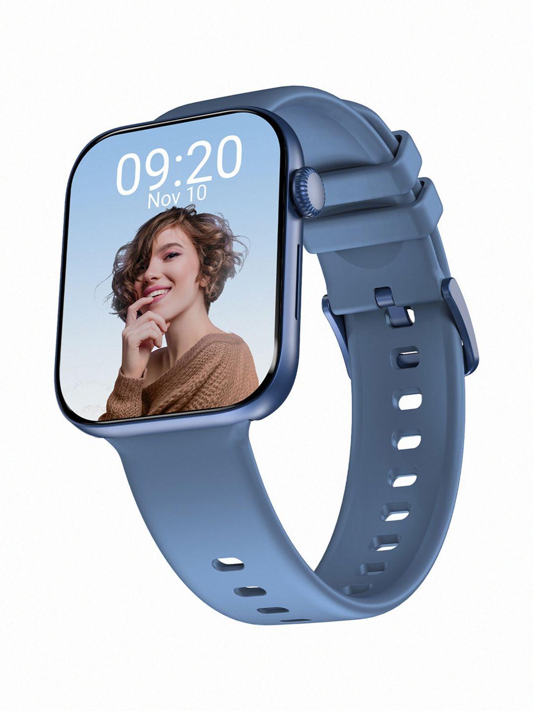crossbeats blue 1.8" amoled display bt calling 120+ sports smart watch cb spectra max