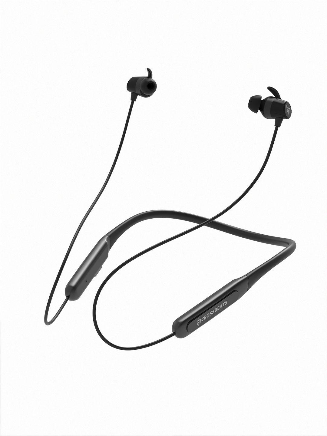 crossbeats shuffl neckband 72 hrs playtime enc mode 13mm bluetooth & wired headset