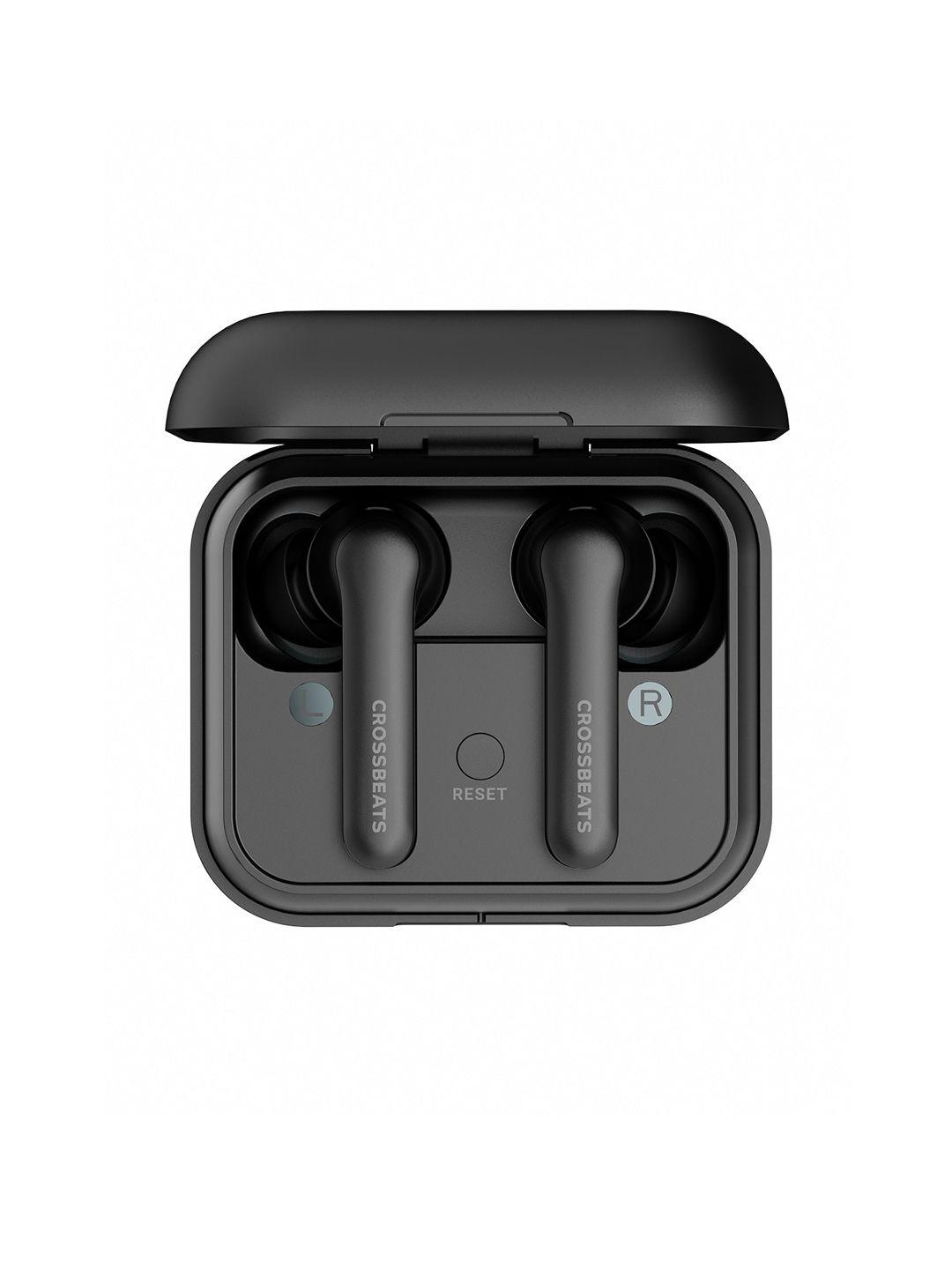 crossbeats black solid in-ear true wireless earphones