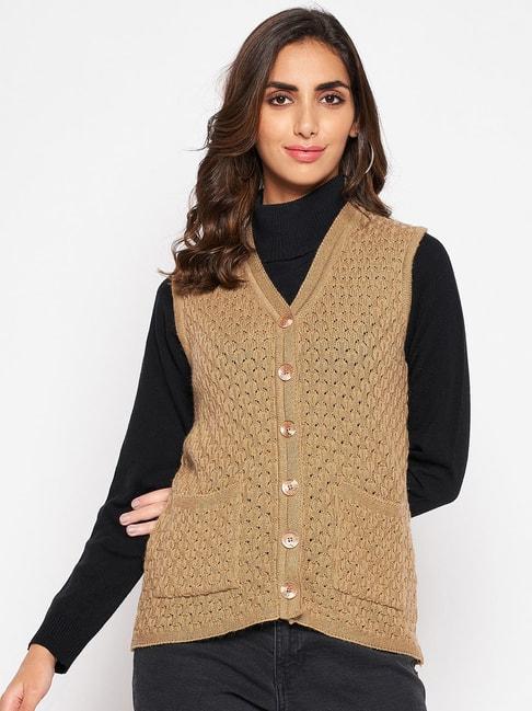crozo by cantabil light brown cardigans