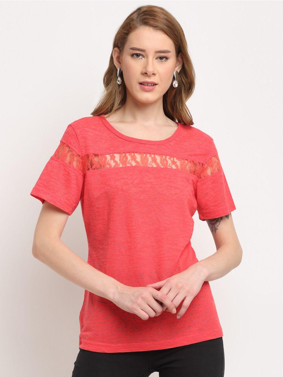 crozo by cantabil coral regular top