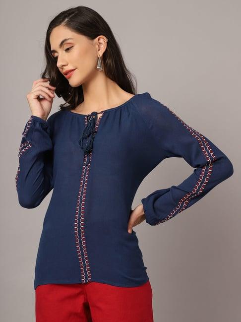 crozo by cantabil navy top