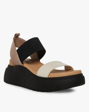 cruisee open-toe sling back wedges