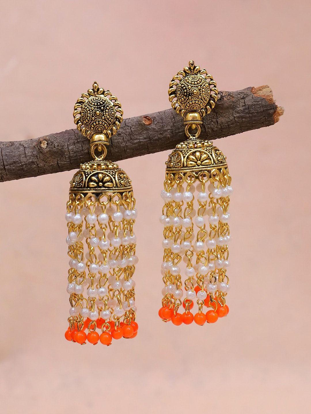 crunchy fashion classic jhumkas earrings