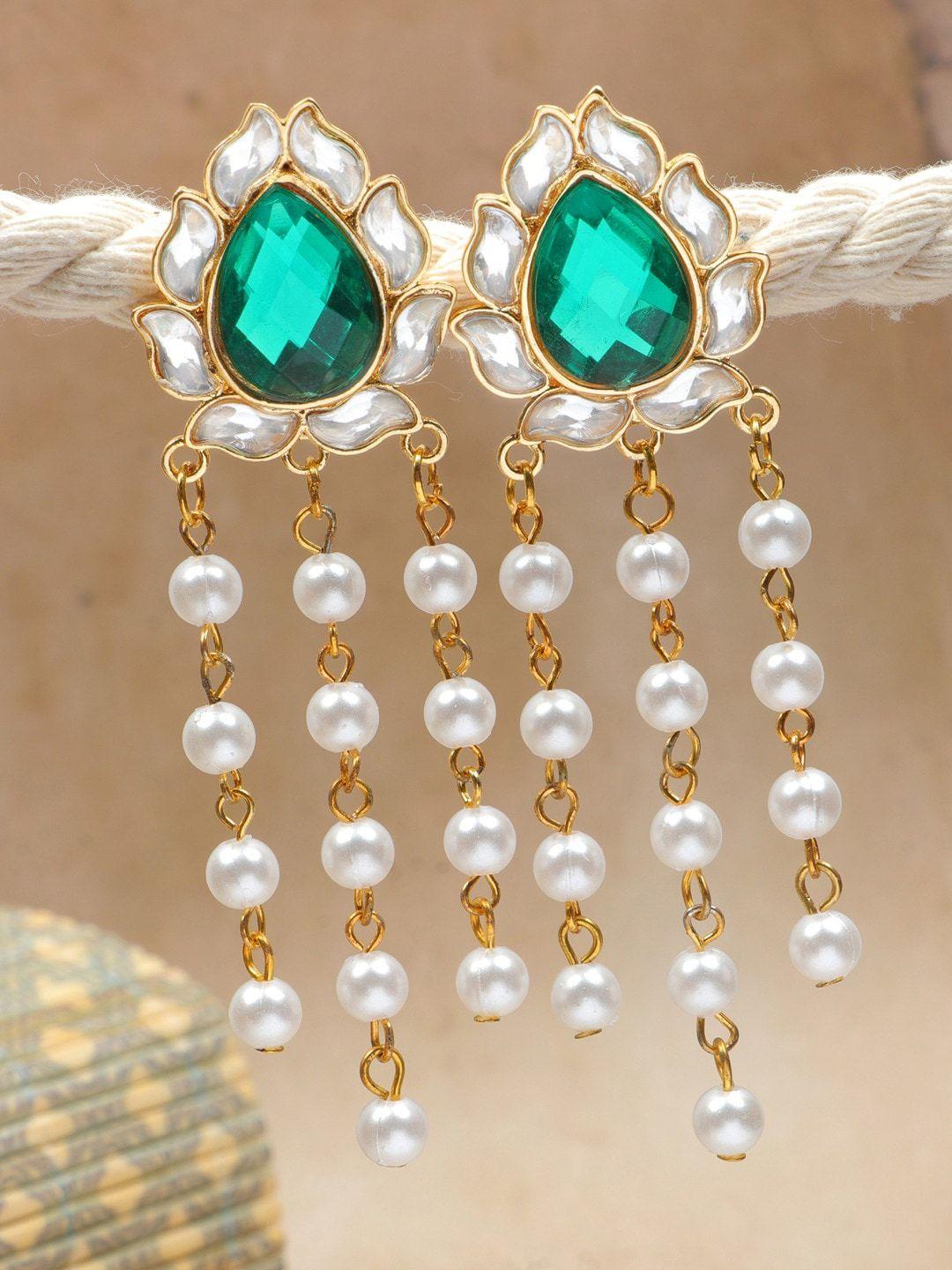 crunchy fashion gold- plated classic drop earrings
