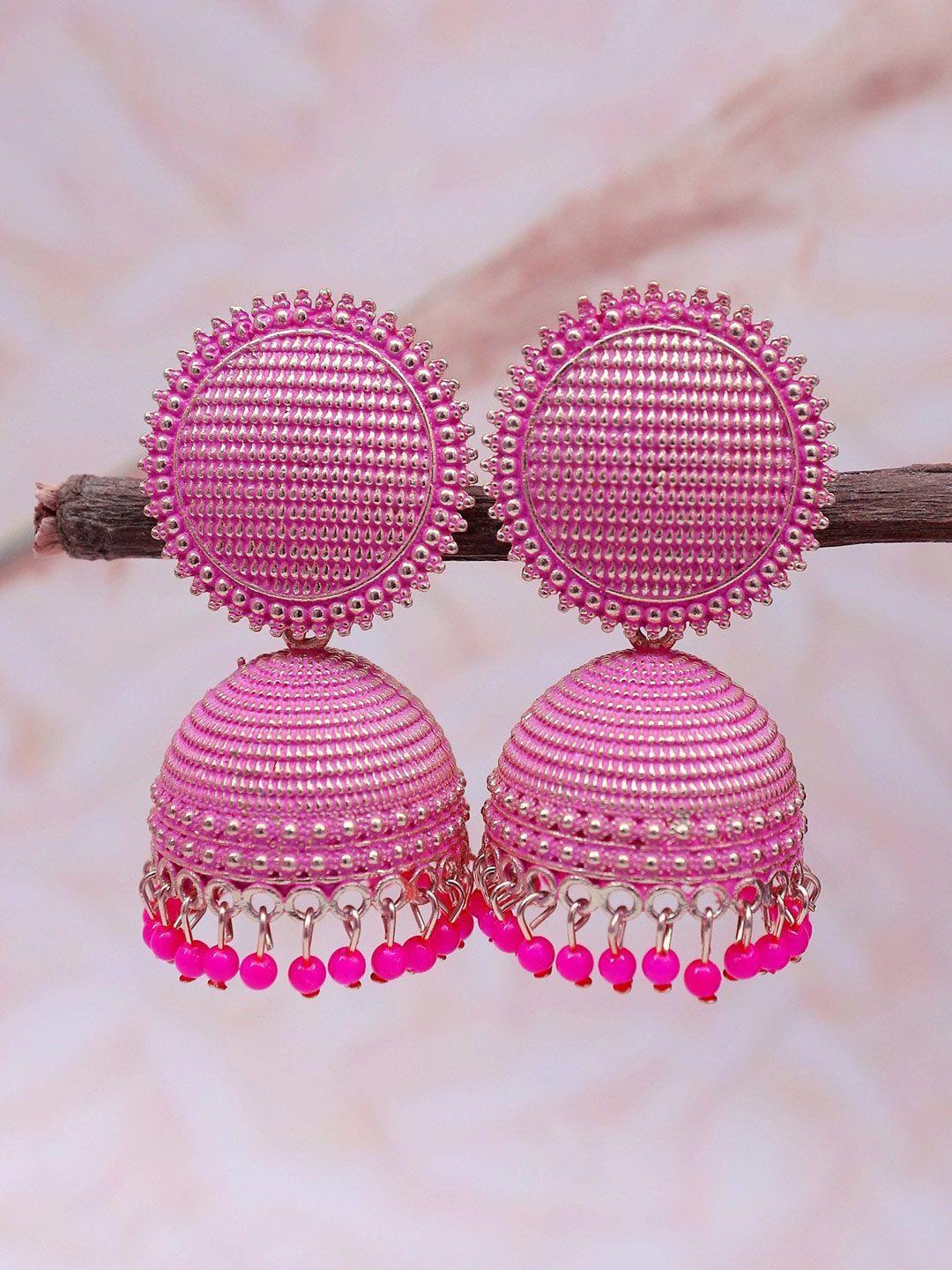 crunchy fashion gold -plated classic jhumkas earrings