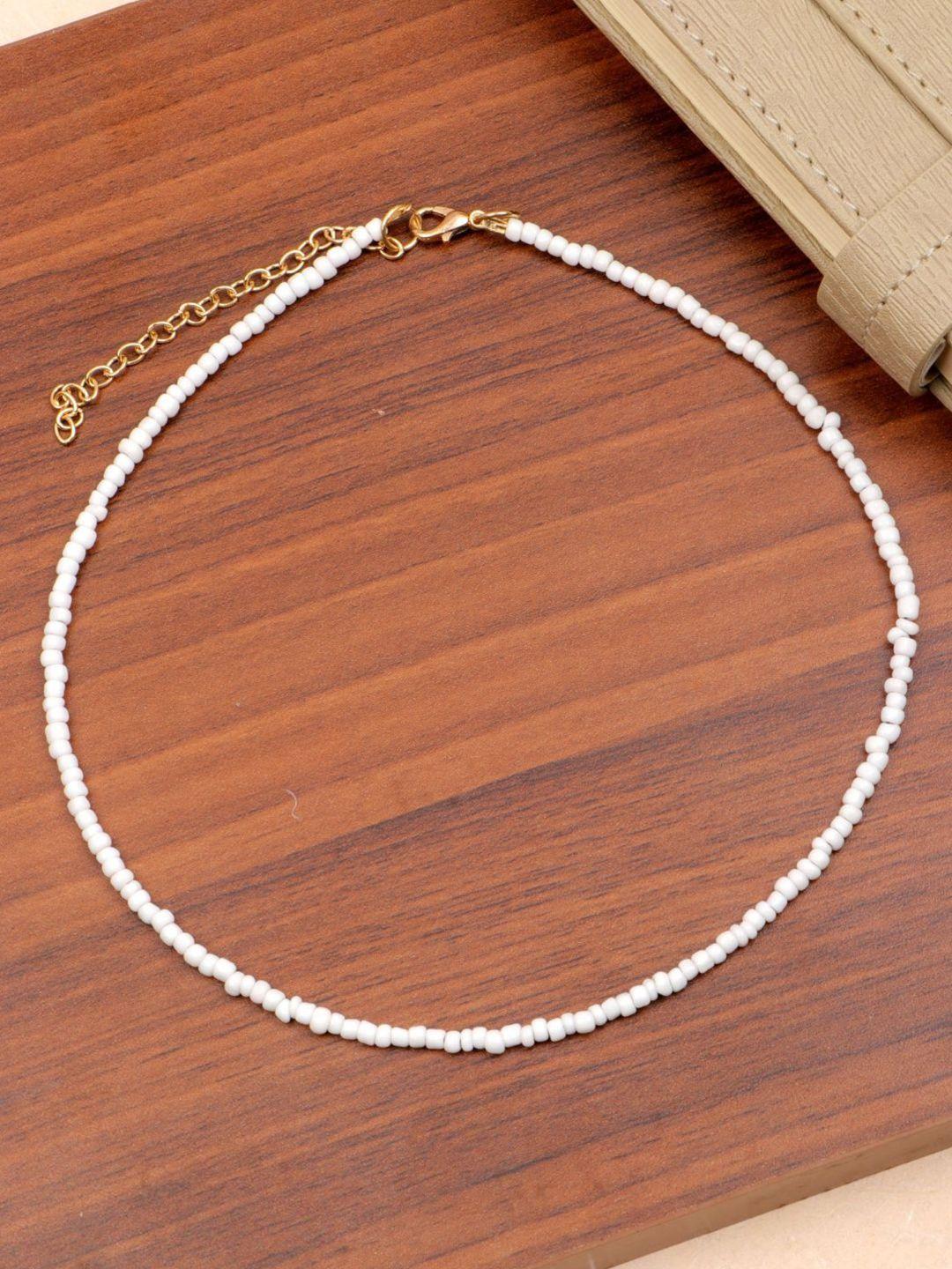 crunchy fashion gold-plated artificial beads necklace