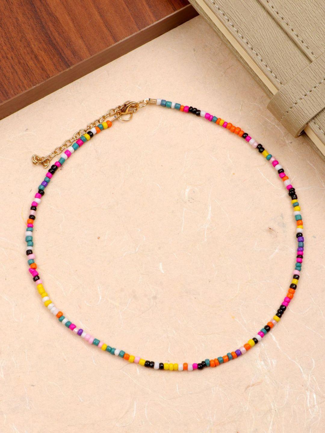 crunchy fashion gold-plated choker necklace