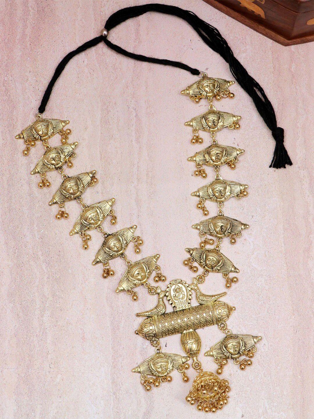 crunchy fashion gold-toned gold-plated antique necklace