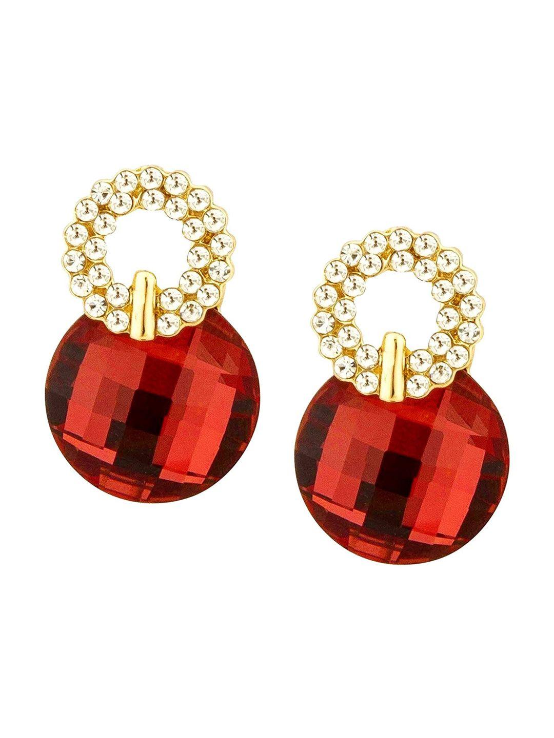crunchy fashion red contemporary drop earrings