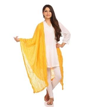 crushed cotton dupatta