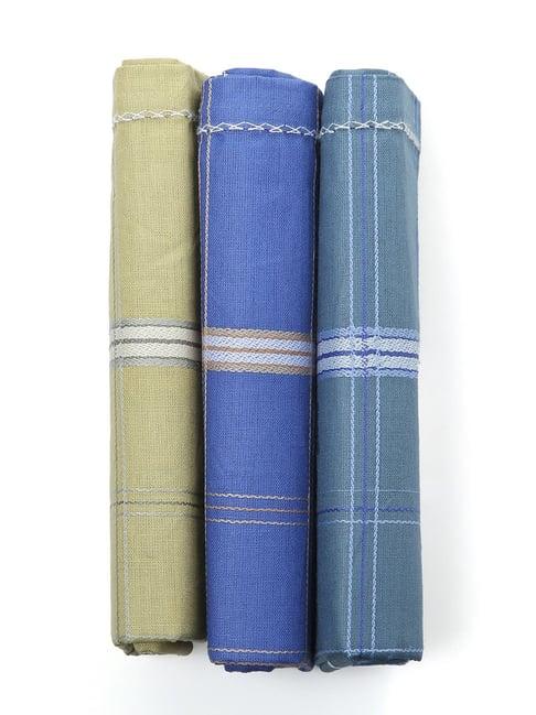 crusset multicolor cotton handkerchiefs - pack of 5