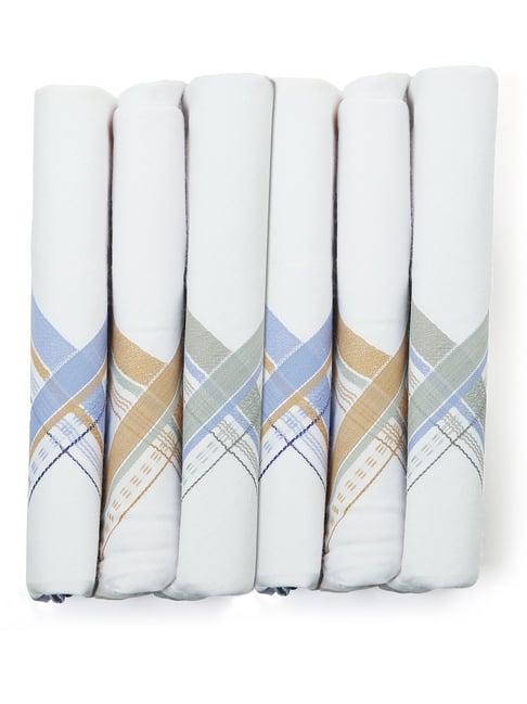 crusset white cotton handkerchief - pack of 6