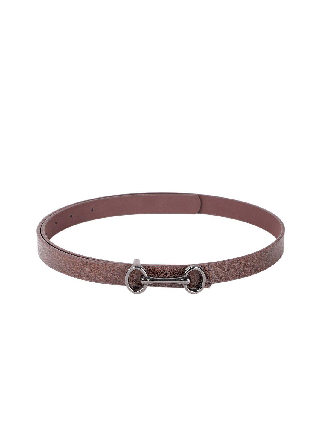 crusset girls textured casual belt with push pin closure