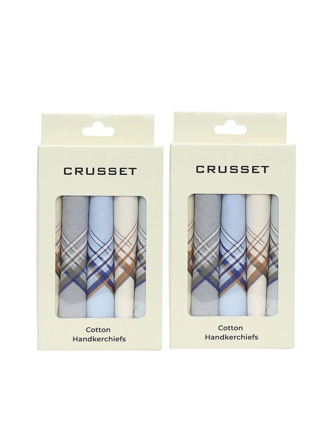 crusset men pack of 10 assorted cotton handkerchief