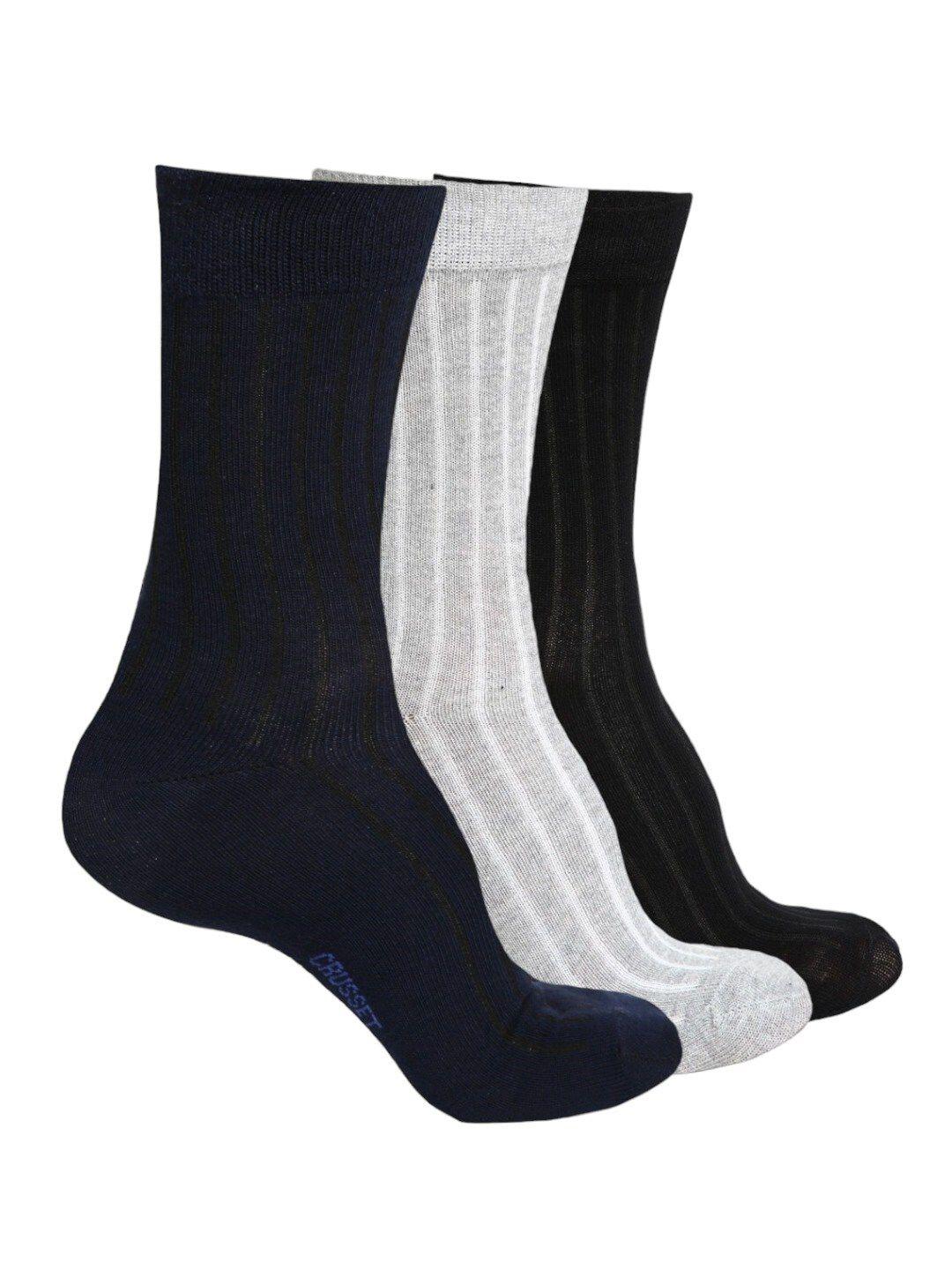 crusset men pack of 3 assorted calf-length socks