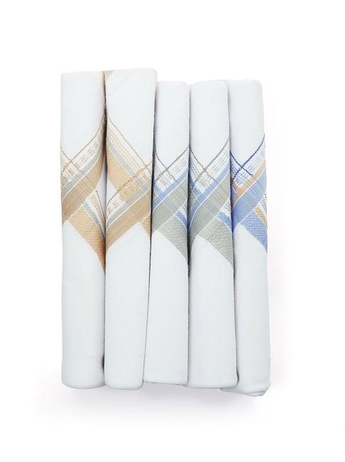 crusset white cotton handkerchiefs - pack of 5