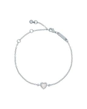 crystal heart bracelet