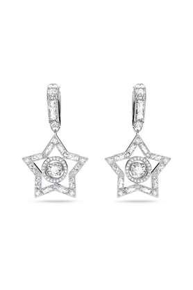 crystal metal western earrings
