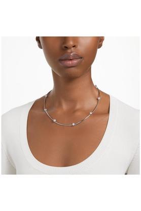 crystal white womens western necklace