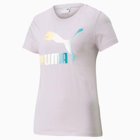 crystal galaxy graphic women's t-shirt