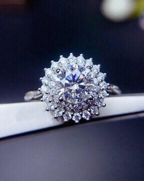 crystal studded embellished ring