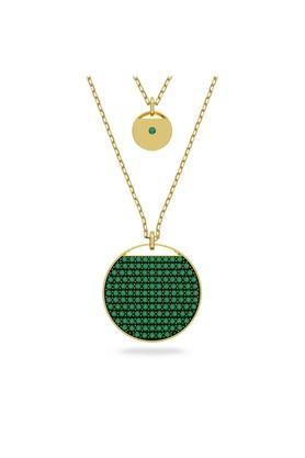 crystal stylish womens green necklace