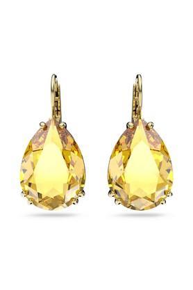 crystal stylish womens orange earrings