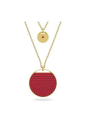 crystal stylish womens red necklace