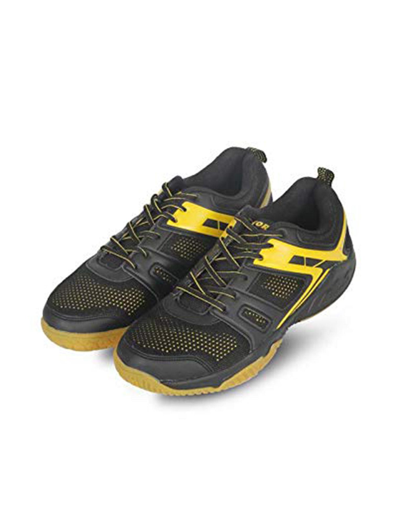 cs-2060 court shoes for men (black-yellow)