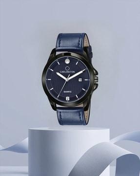 ct1040 analogue watch with leather strap