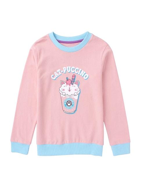 cub mcpaws kids pink cotton printed sweatshirt