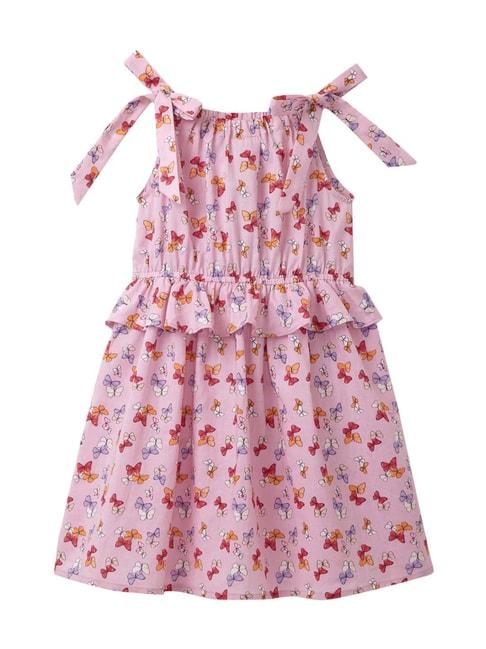 cub mcpaws kids pink floral print dress