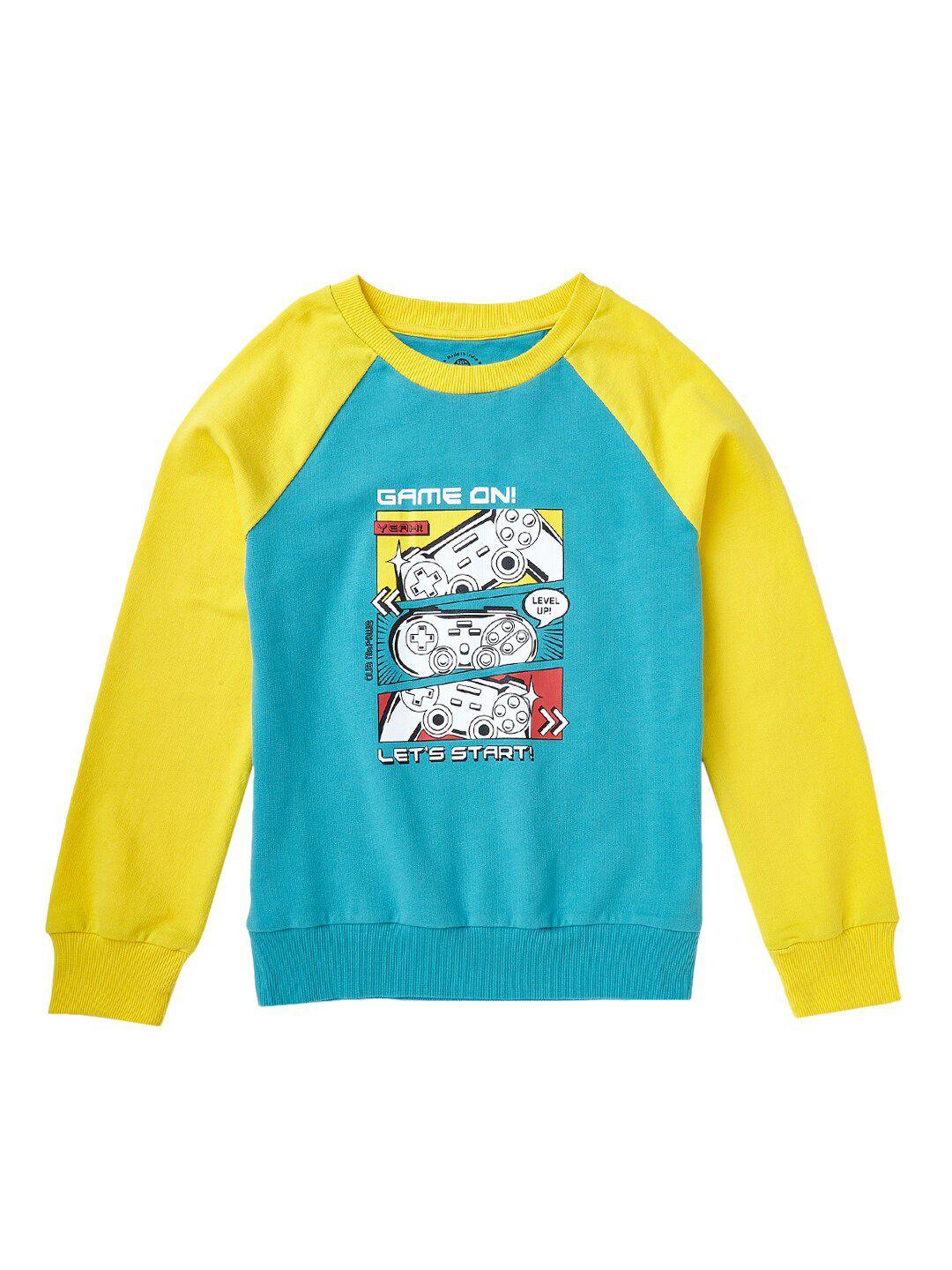 cub mcpaws boys blue cotton printed sweatshirt