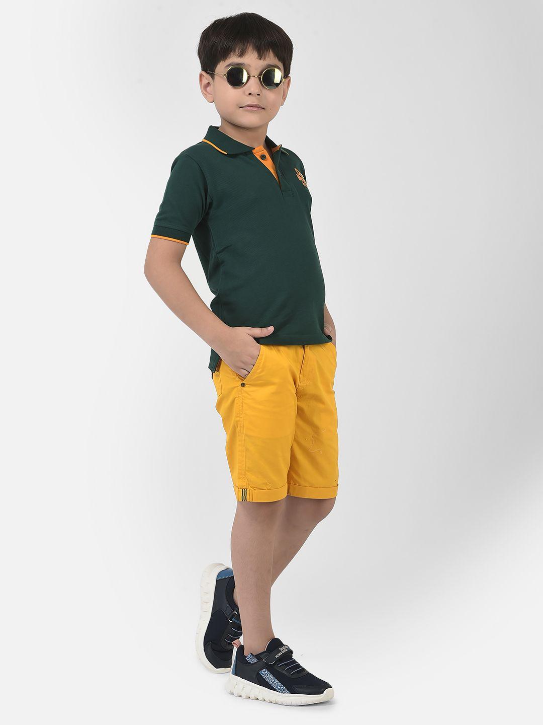 cub mcpaws boys mustard chino shorts