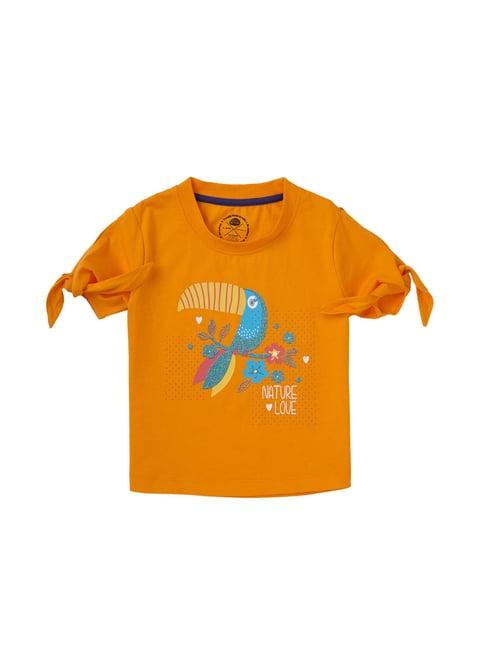 cub mcpaws kids orange printed  top