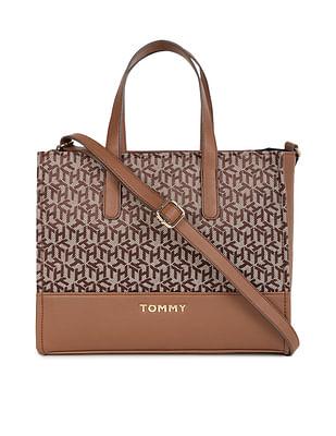 cube jacquard monogram shopper bag