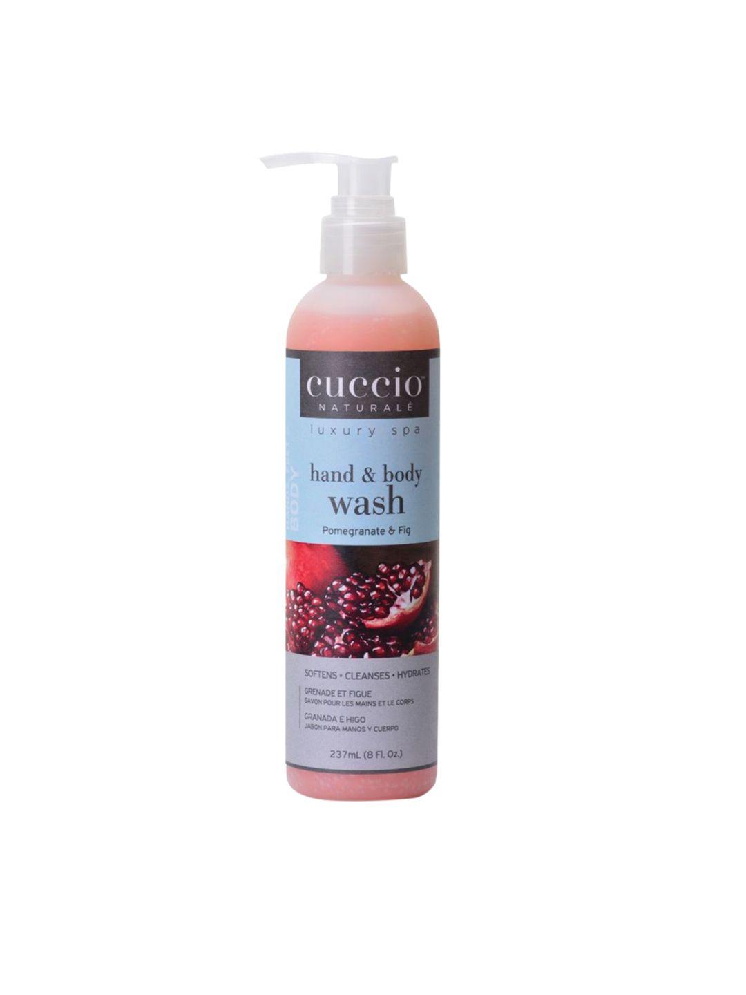 cuccio luxury spa hand & body wash -  pomegranate & fig  non-oily anti-ageing 237ml