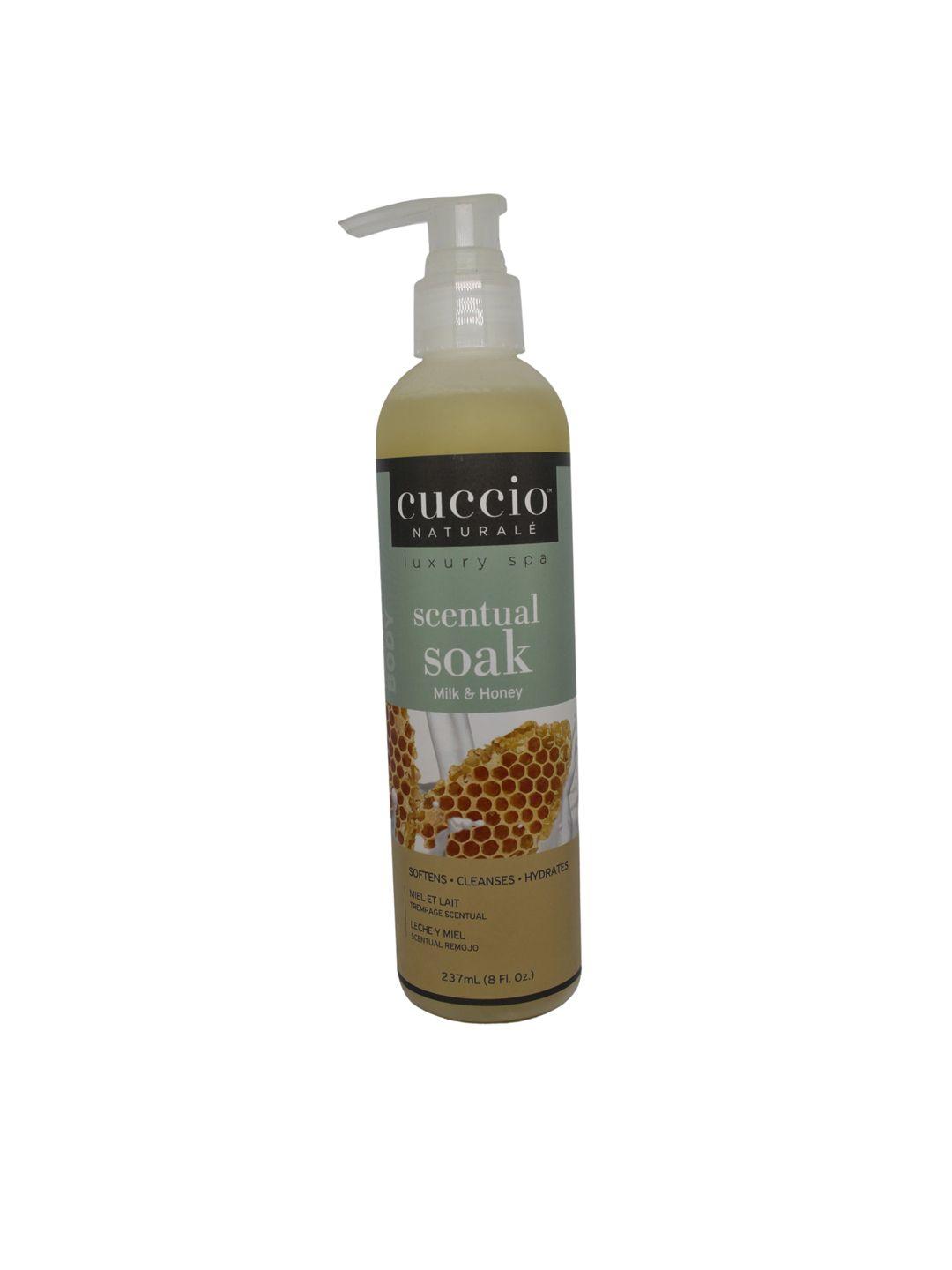 cuccio unisex scentual soak milk & honey body wash 237 ml