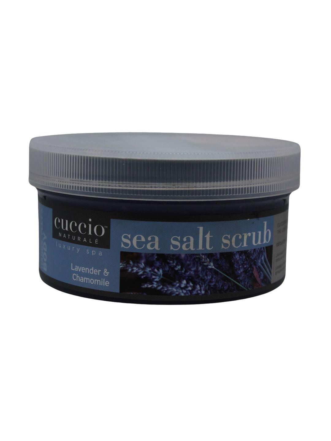 cuccio lavender & chamomile sea salt scrub 553gm