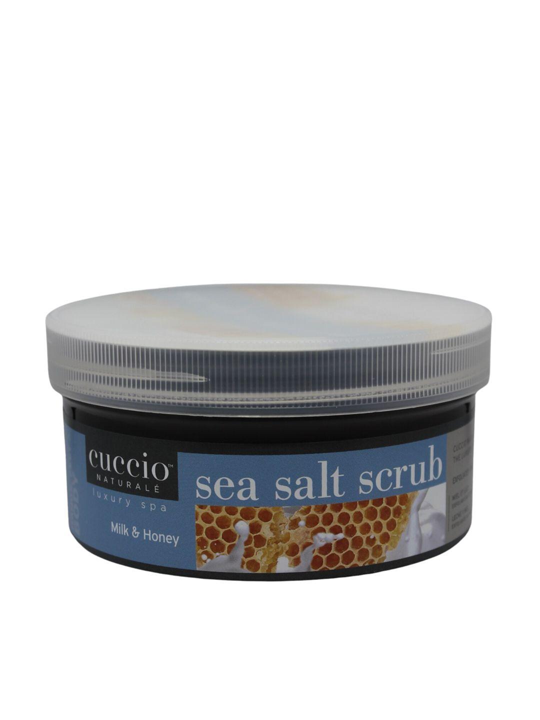 cuccio milk and honey sea salt scrub 553gm