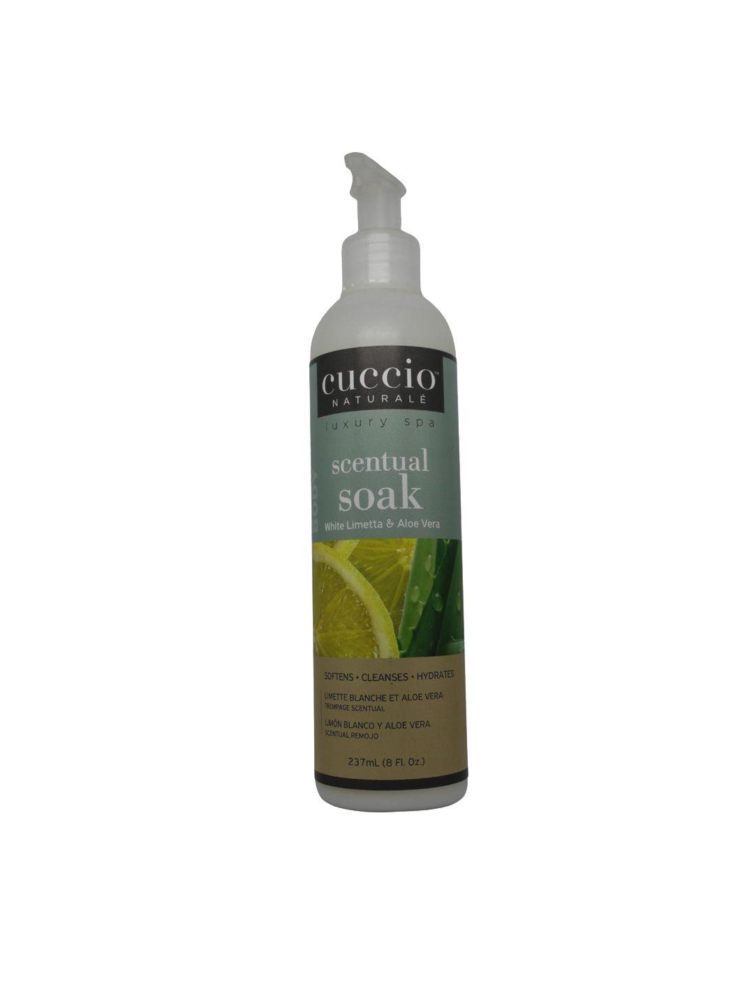 cuccio off white scentual soak limetta & aloe vera body wash