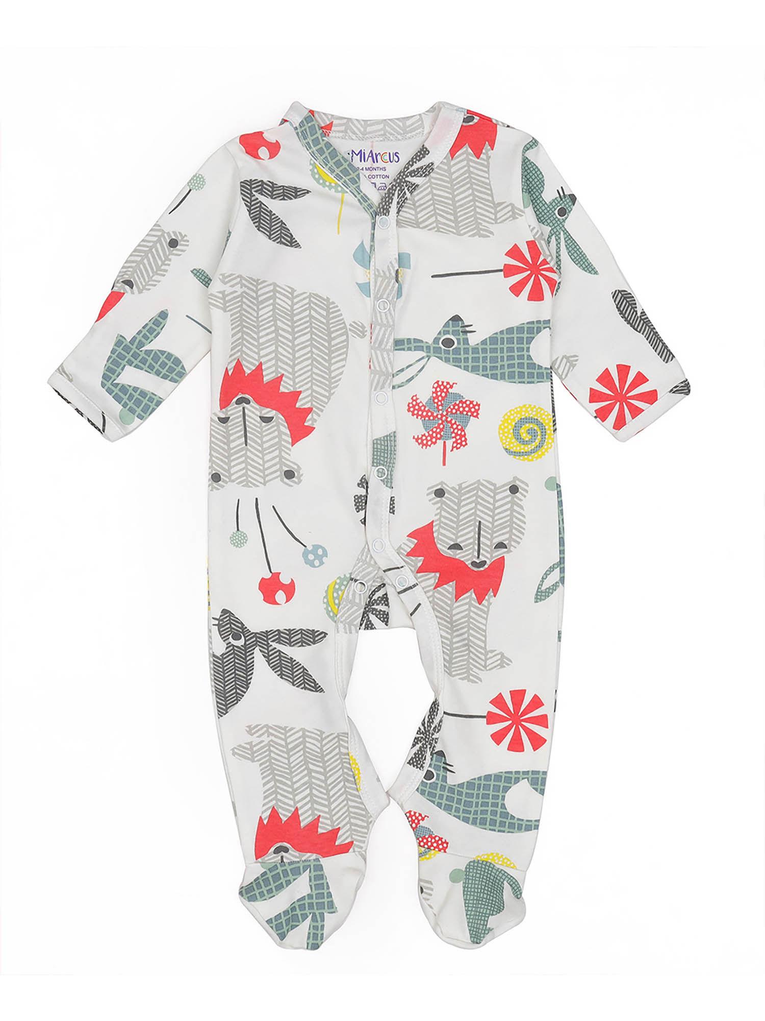 cuddle unisex knitted comfy sleep suit with booties